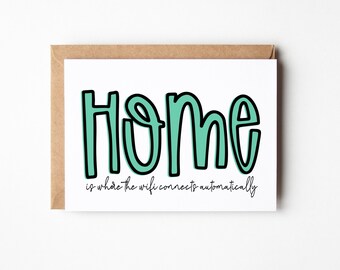 Funny New House Greeting Card | House Warming Gift | New House Card | Happy New Home Card | First Time Homeowner Card | House Warming Card