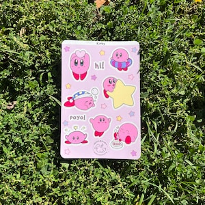 Kirby Matte Vinyl Sticker Sheet