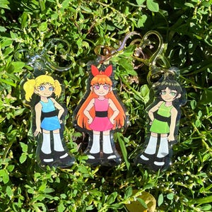 PPG Acrylic Charms | Cute Cartoon Charm for for Keys, Backpacks, Decor, Gifts
