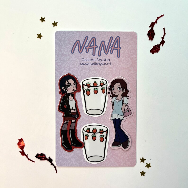 Nana & Hachi Sticker Set | Glossy Vinyl Anime Stickers - Etsy Australia