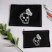 lily Moons reviewed Life and Death Handmade Screen Printed Pouch - Skull and Butterfly Halloween Art Aesthetic  - Reusable and Stylish