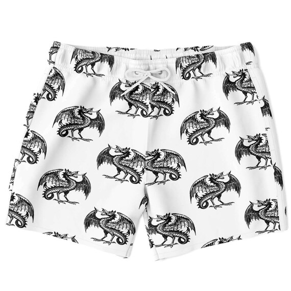 Goth Dragons Swim Trunks Etsy