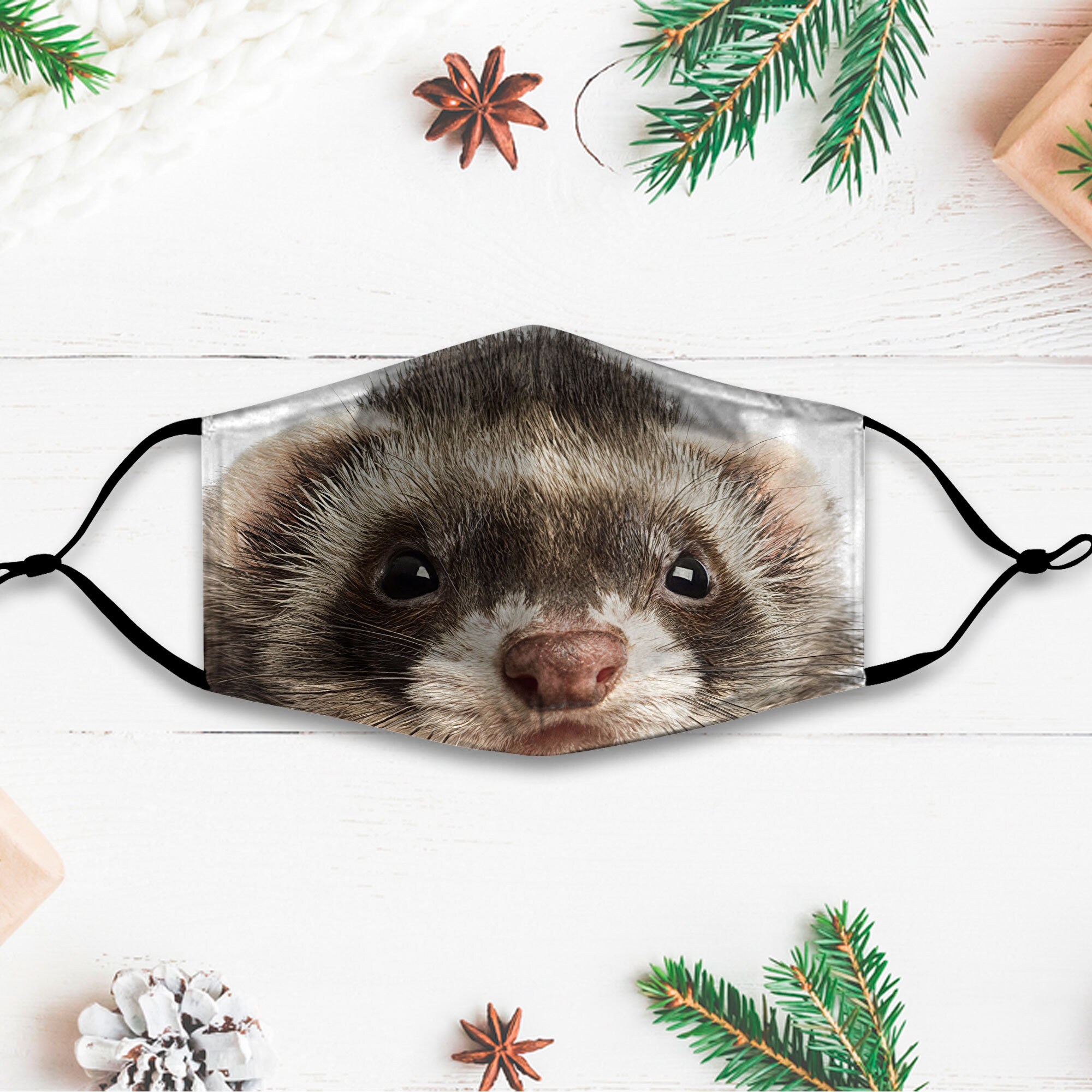 FERRET FACE MASK Pets mask Animals Mask Gift for Boys Mask Etsy