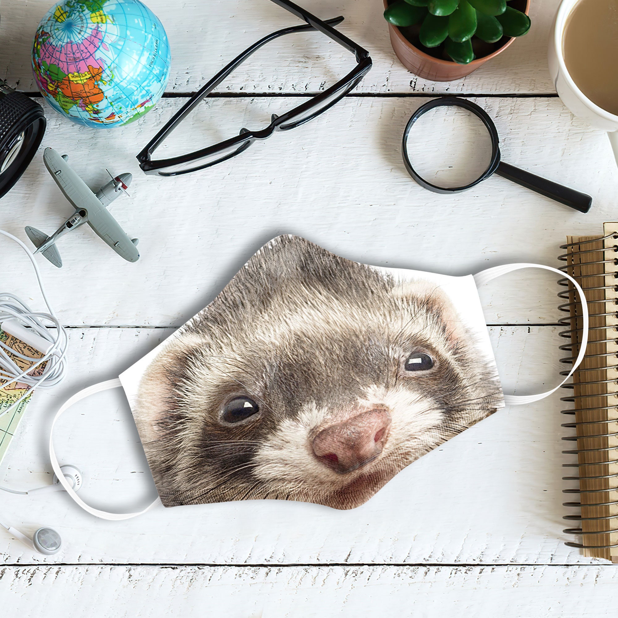 FERRET FACE MASK Pets mask Animals Mask Gift for Boys Mask Etsy