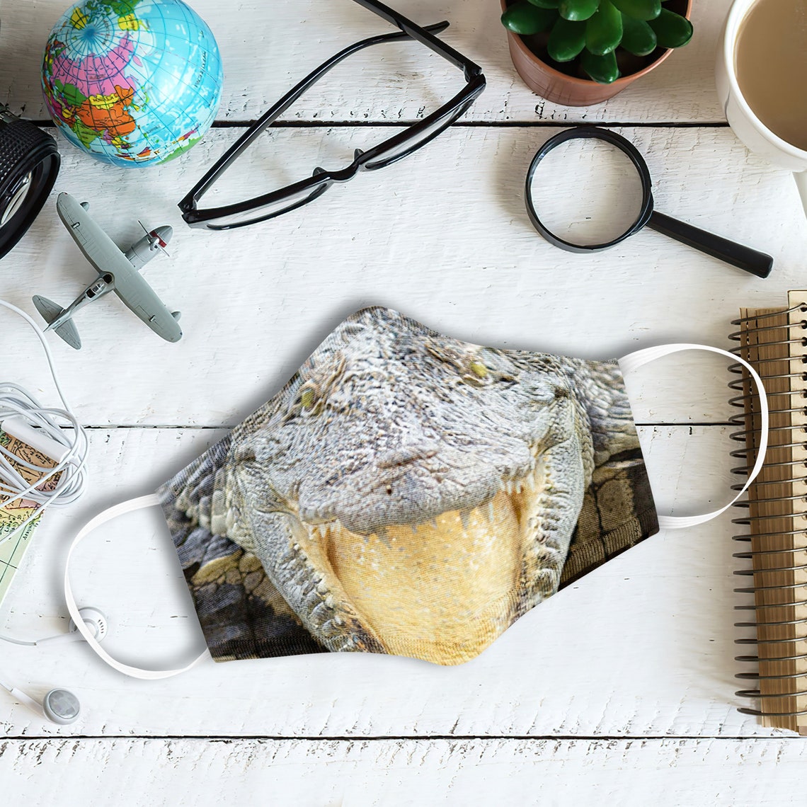 ALLIGATOR 2 FACE MASK Cotton Face Mask Custom Mask Mask 3 Etsy