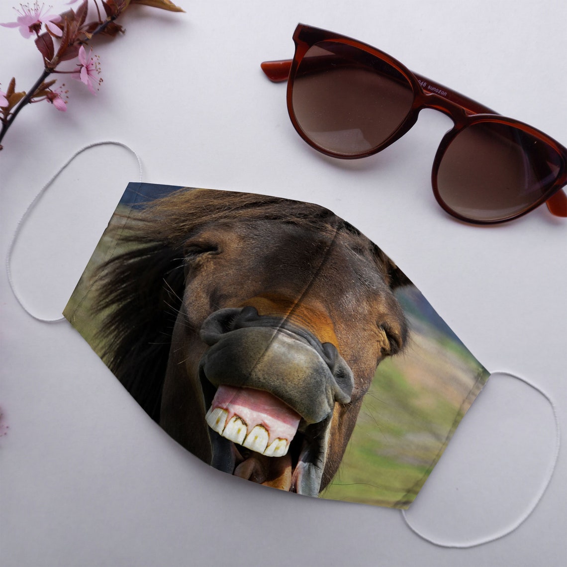 HORSE FACE MASK Gift for Girls Quarantine Gift Gift for Etsy