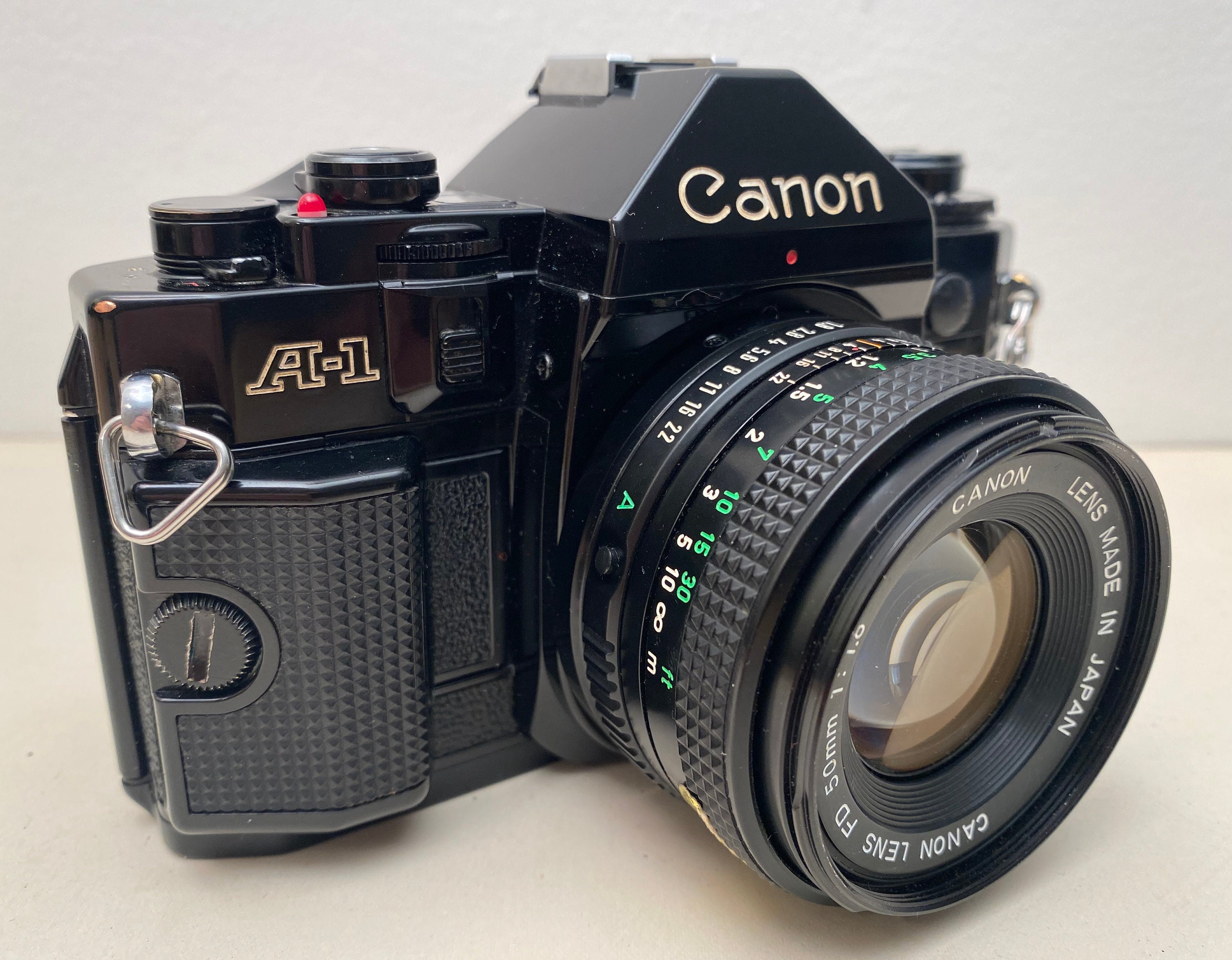 Canon A1 35 mm film camera 50 mm f1/8 FD Canon standard lens Etsy