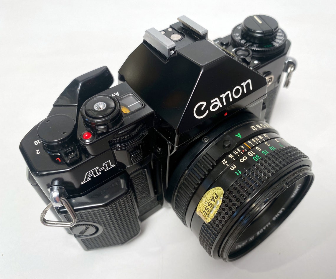 Canon A1 35 mm film camera 50 mm f1/8 FD Canon standard lens Etsy