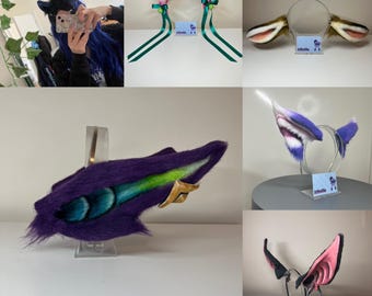 CUSTOM COSPLAY EARS. Up to 18cm long