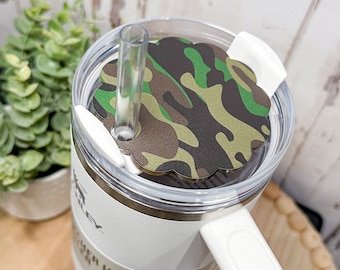 Adorno para vaso de camuflaje de 30 oz o 40 oz / Adorno para vaso militar / Adorno para vaso de caza