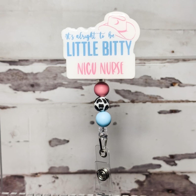 NICU Nurse Badge Reel | L&D Nurse Bade Reel | Little Bitty Badge Reel bild 1