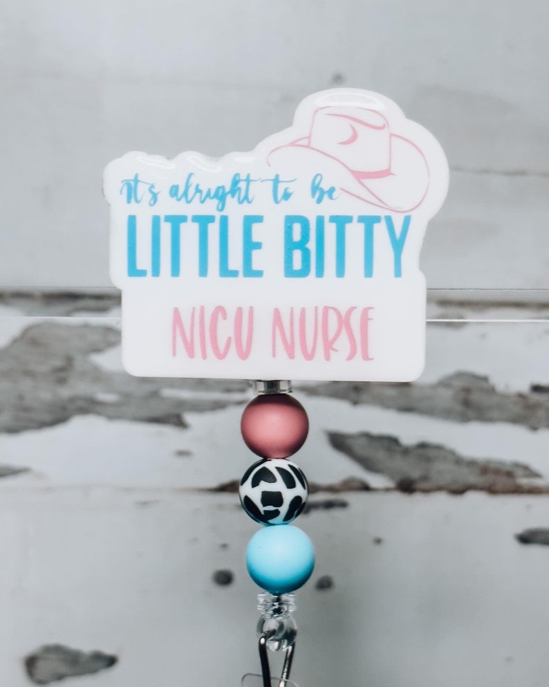 NICU Nurse Badge Reel | L&D Nurse Bade Reel | Little Bitty Badge Reel bild 2