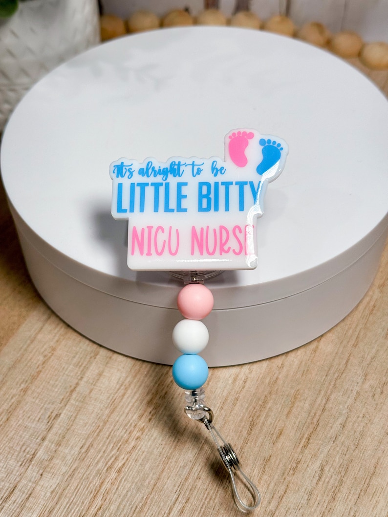 NICU Nurse Badge Reel | L&D Nurse Bade Reel | Little Bitty Badge Reel bild 4