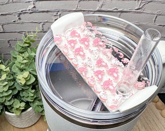 Adorno para vaso con forma de ajolote rosa en una variedad de formas