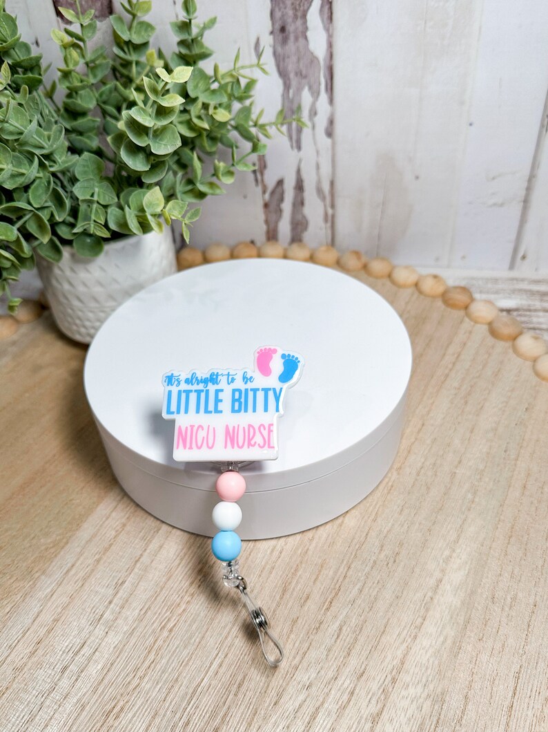 NICU Nurse Badge Reel | L&D Nurse Bade Reel | Little Bitty Badge Reel bild 5