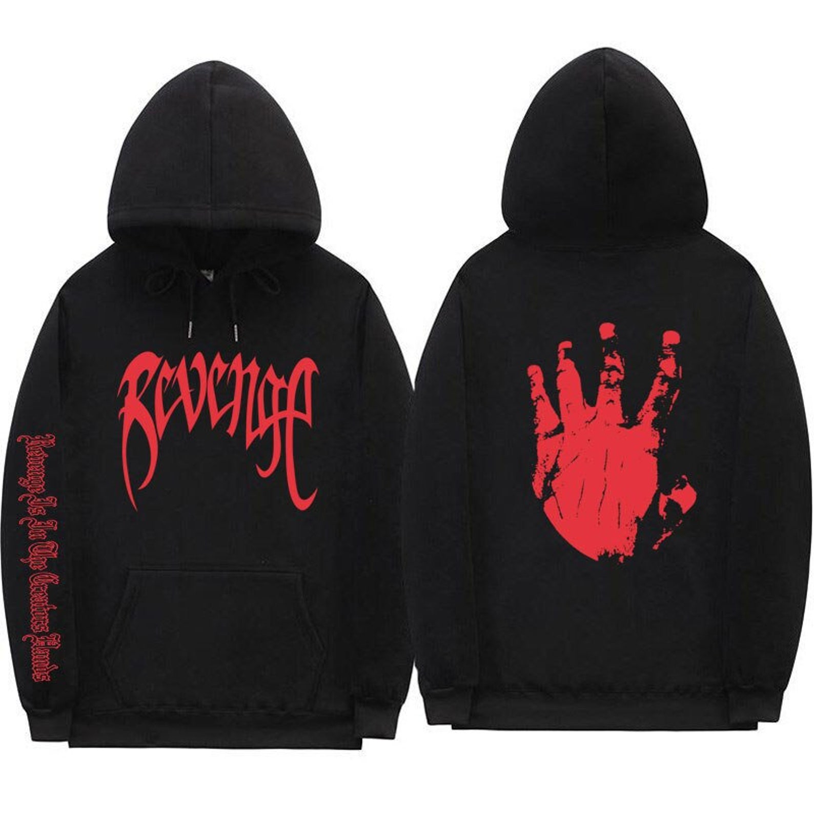 Revenge hand hoodie Clearance