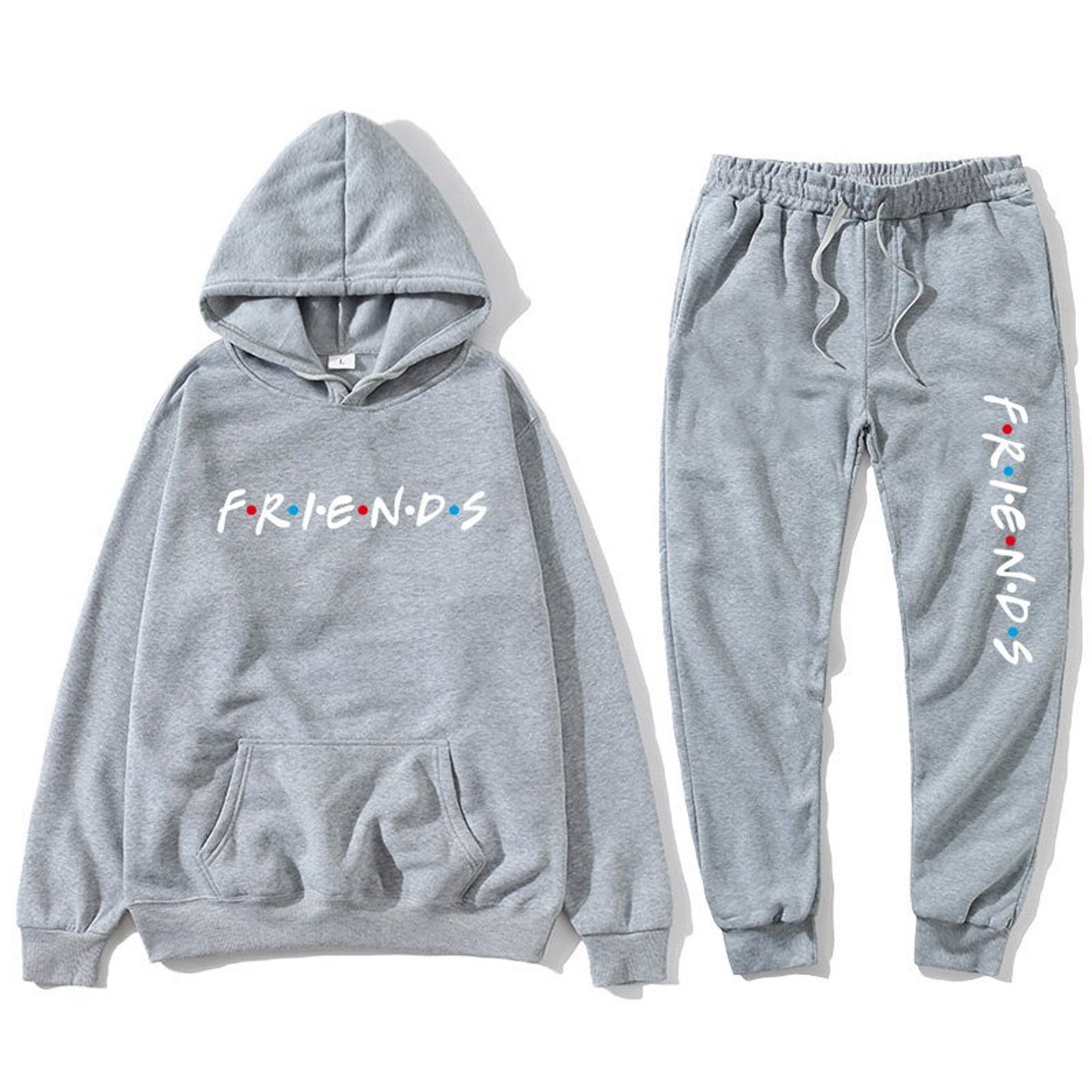 FRIENDS Hoodie Joggers White Text COMBO DEAL Friends Tv | Etsy