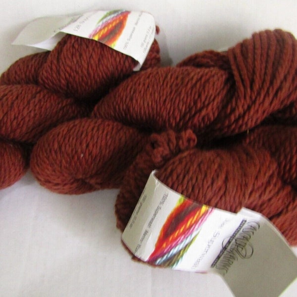 CASCADE Yarns 128 Superwash 100 % laine mérinos marron 100 g Lot de 3