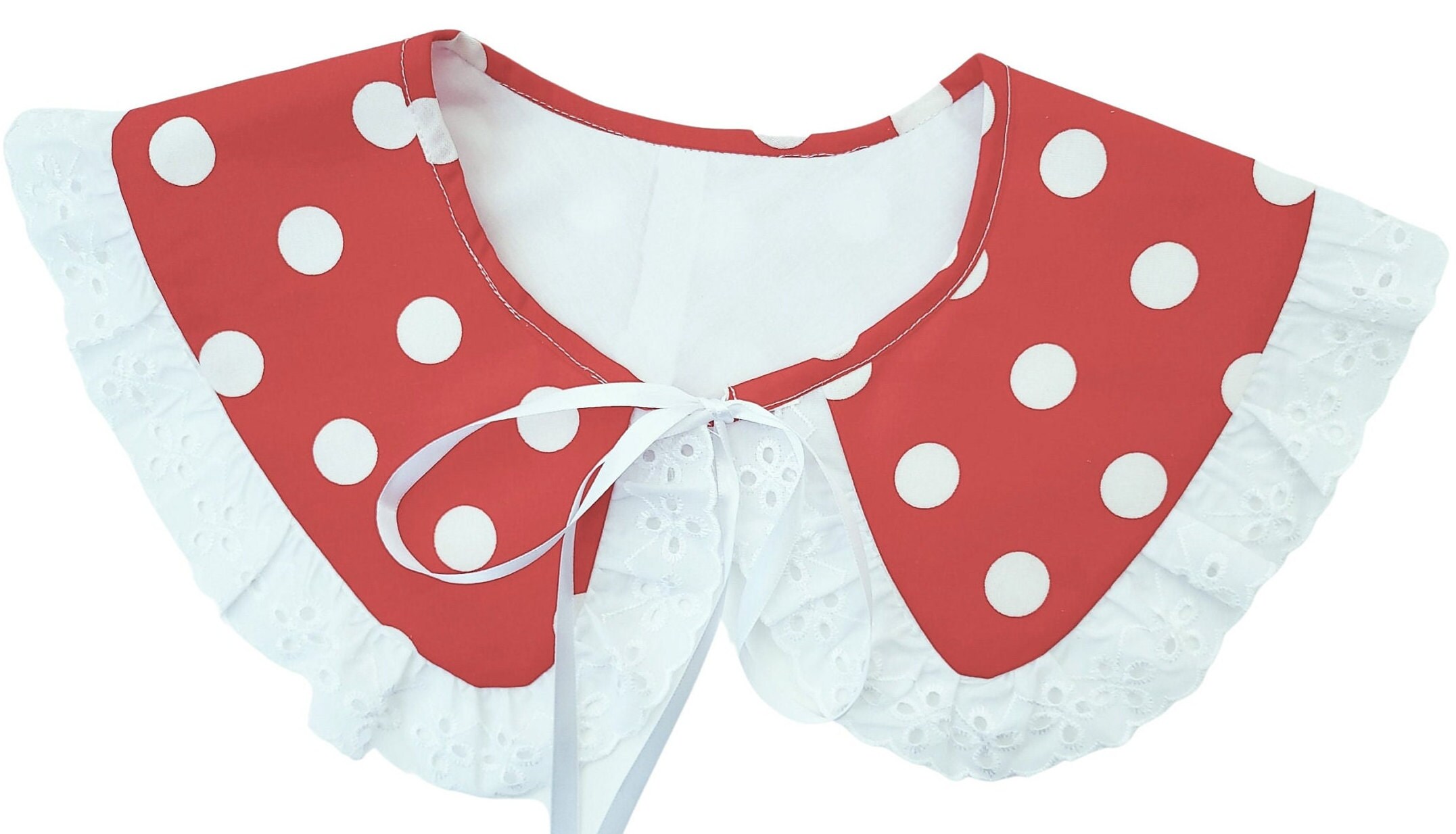 Women Detachable Collar Lace retro victorian collar,Peter pan collar, Pelgrim outfit, oversize  Christmas polka dots, teachers collars