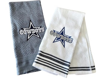 Dallas Cowboys Kitchen towels, hand towel 100% Cotton 16in x 25in set of 2