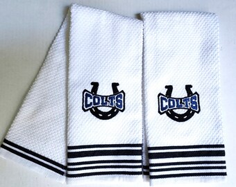 Indianapolis Colts Embroidered Hand Towels - Set of 2