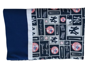 New York Yankees Set mit 2 Queen-Kissenbezügen, 50,8 x 76,2 cm, Geschenk für Papa, Team, Fußball, Queen-Kissenbezug