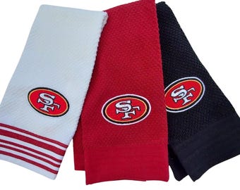 San Francisco 49ERS bestickte Geschirrtücher: 100% Baumwolle, 2er-Set