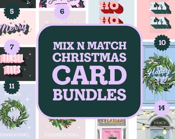 Mix and Match Christmas Card Pack, Bundles, Multipacks