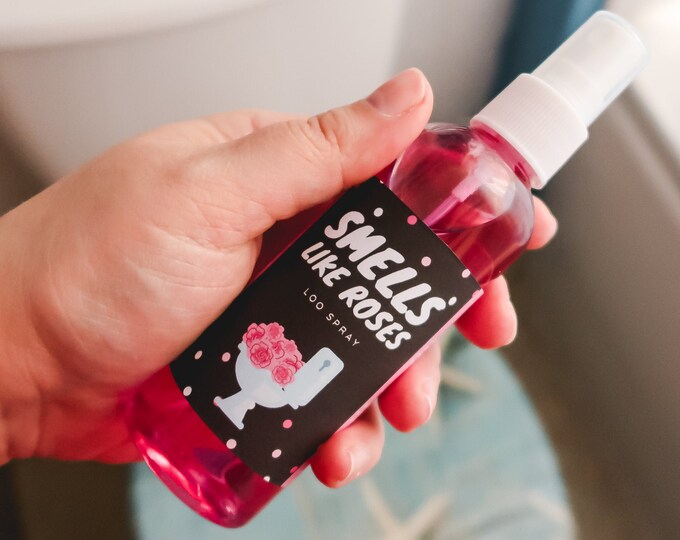 Spray Before You Go English Rose Toilet Spray, Free From Chemicals, Ecofriendly Gift, Poo Poo