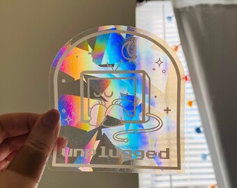Unplugged Rainbow Making Sticker Rainbow Suncatcher Sticker | Vinyl Removeable Window Single Sticker