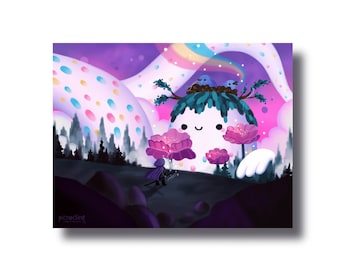 Spectral Color | Adventurer and Colorful Creature - Signed Borderless Giclee Art Print