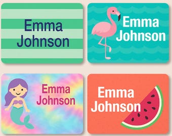 Personalized Waterproof Clothing Tag Labels: Kids' Daycare & Camp Stickers - Set of 50
