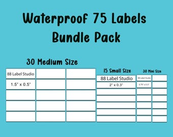 Waterproof Custom Name Label Bundle: School, Daycare, Nursery