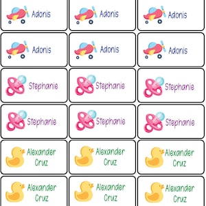 Custom Daycare Labels Camp Labels School Nursery Labels | Etsy