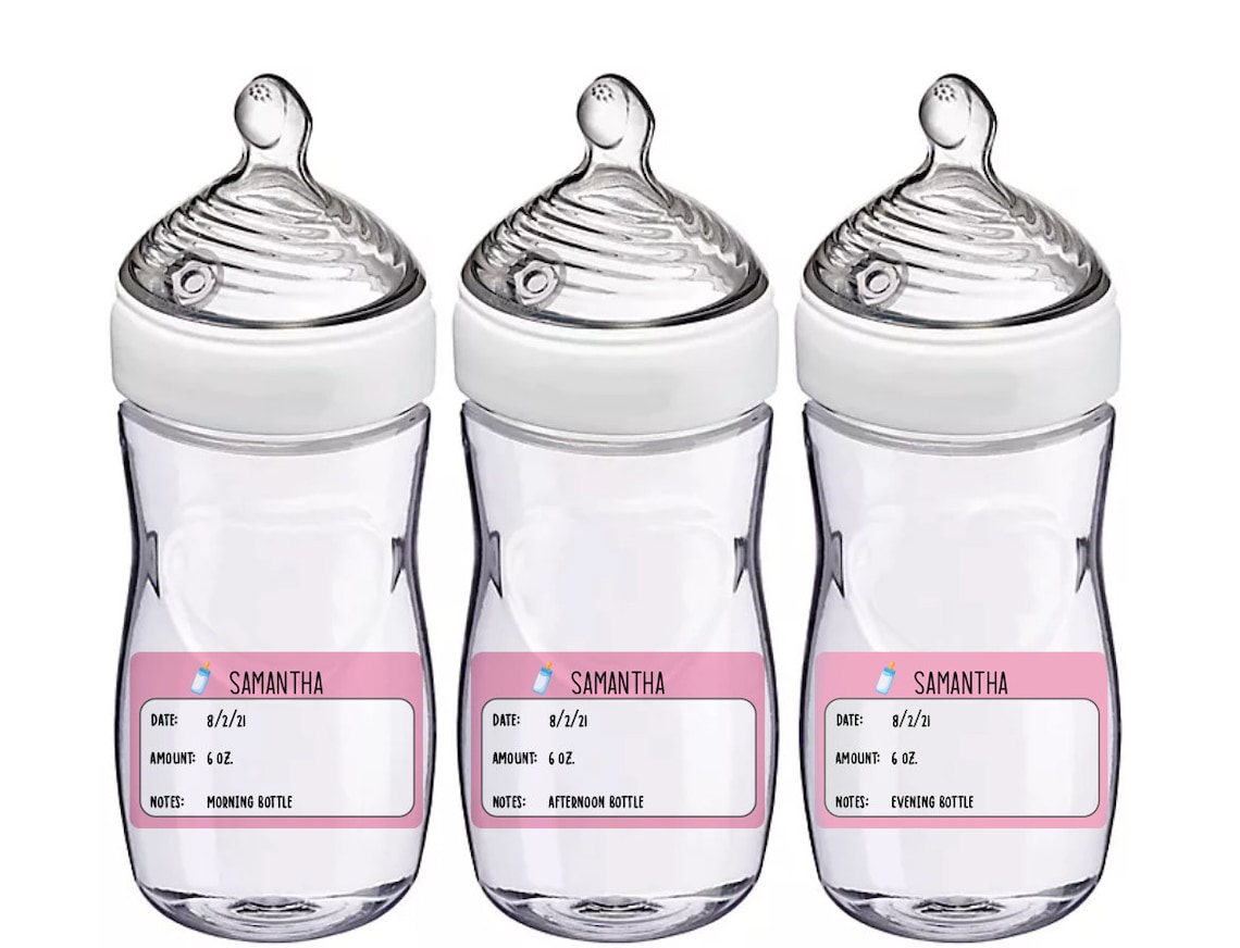 Personalized Baby Bottle Labels 15 Labels Etsy