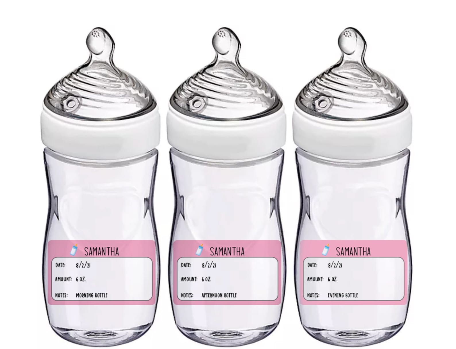 Personalized Baby Bottle Labels 15 Labels Etsy