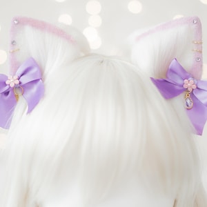 Lavender Cat Ears | Anime Cosplay | Purple Cat Ears