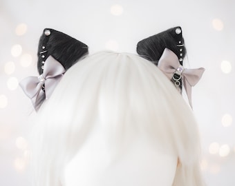 Smoky Kitten Ears | Anime Cosplay | Black Cat Ears