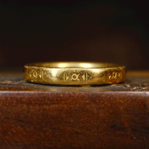 ヴィンテージ、1950年代、22金ファセットカットバンドリング
