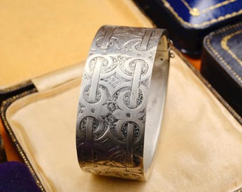 希少なティファニー 18Kゴールド＆シルバー フック＆アイ バングル