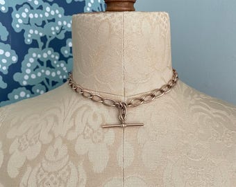 Antique, 9ct Gold, Double Albert Watch Chain, 36.9 grams