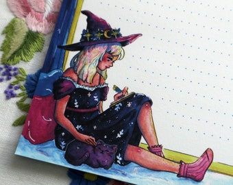 Little Witches Notepad A5, B-Grade /B- quality, PVC free