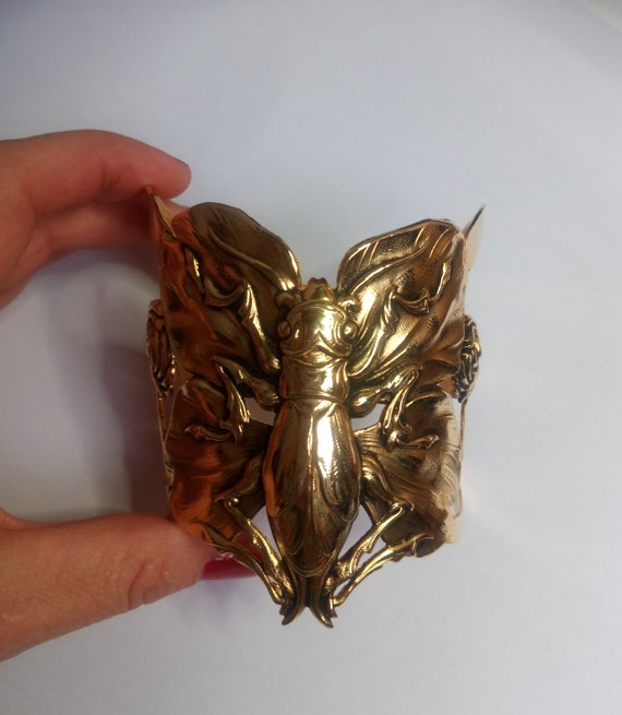 BRACELET BUTTERFLY gold metal