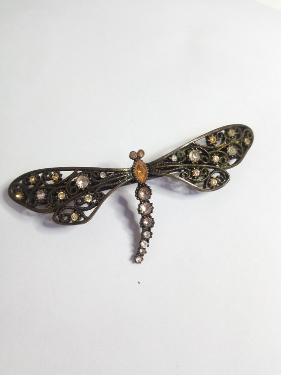Barrette Vintage Dragonfly