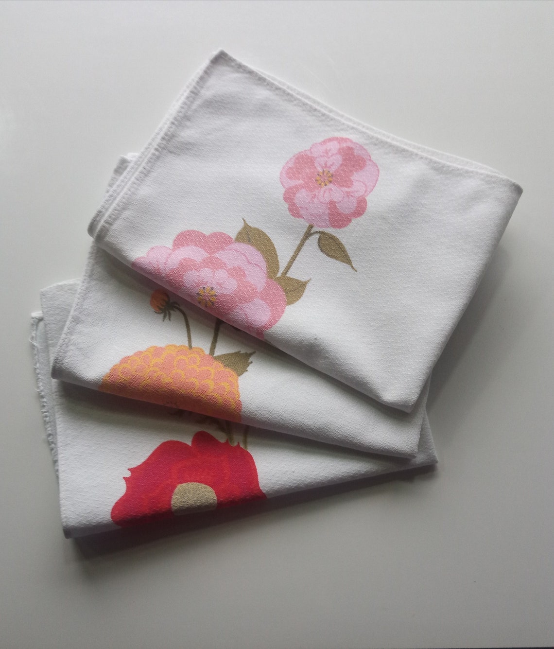 Napkins Vintage Vony France Set of 3 Etsy