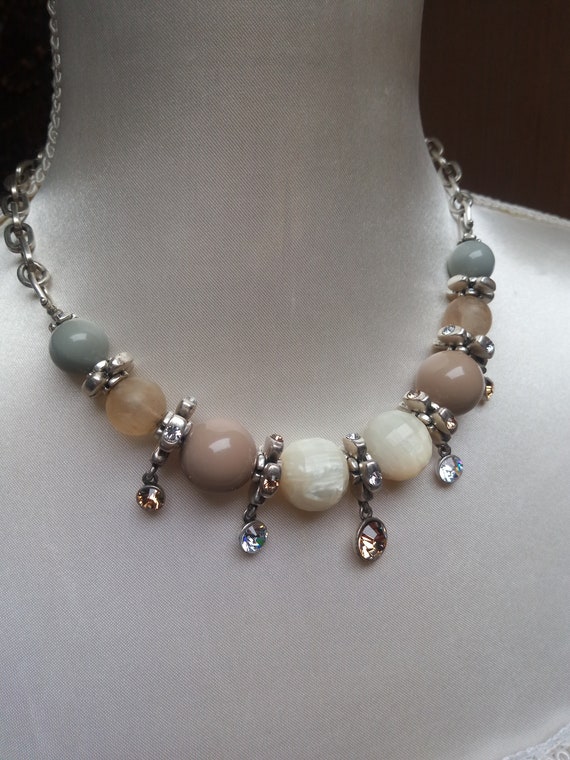 PILGRIM PLAYING CRYSTALS Necklace vintage