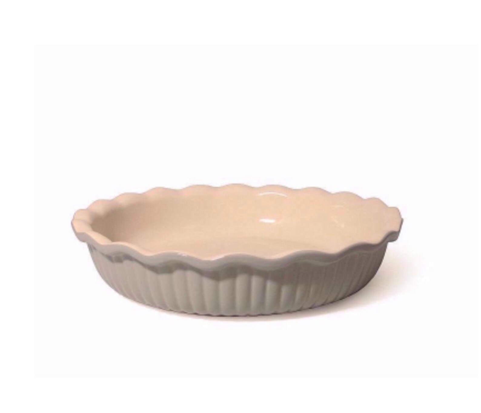 Classic ceramic fluted pie dish Etsy