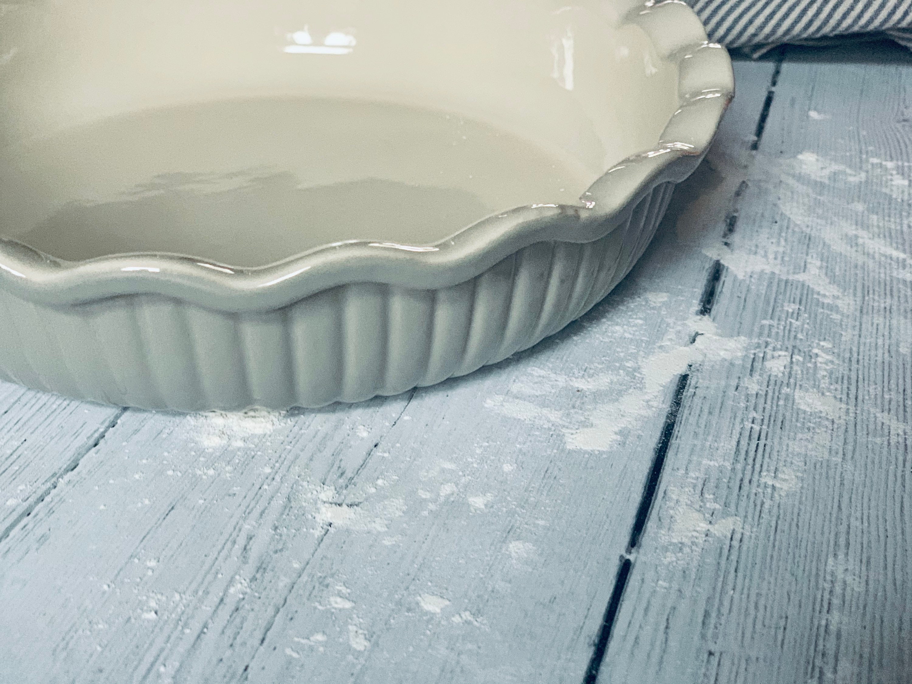 Classic ceramic fluted pie dish Etsy