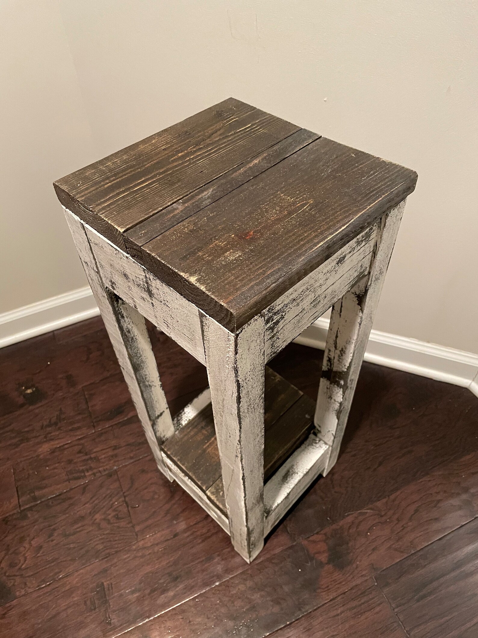 Farmhouse-style Side Table Set / Rustic Reclaimed Wood With - Etsy