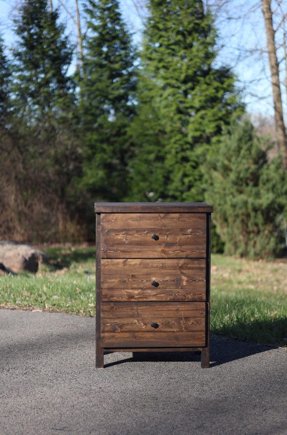 Heavy, Sturdy Solid Wood Dresser – 3 Drawers